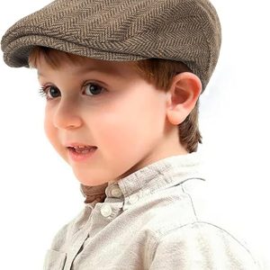 Kids Wool Flat Newsboy Cap