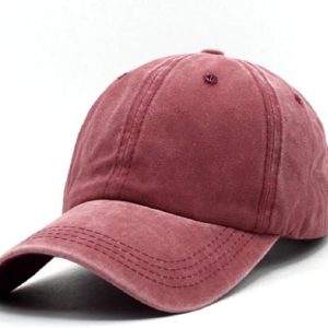 Unisex Vintage Washed Distressed Baseball-Cap Twill Adjustable Dad-Hat